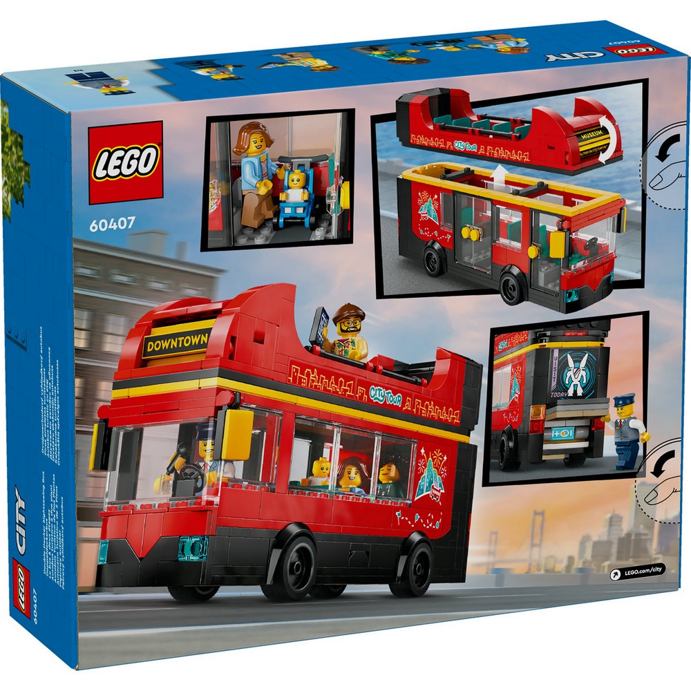 LEGO City Autobuz turistic roșu cu etaj 60407