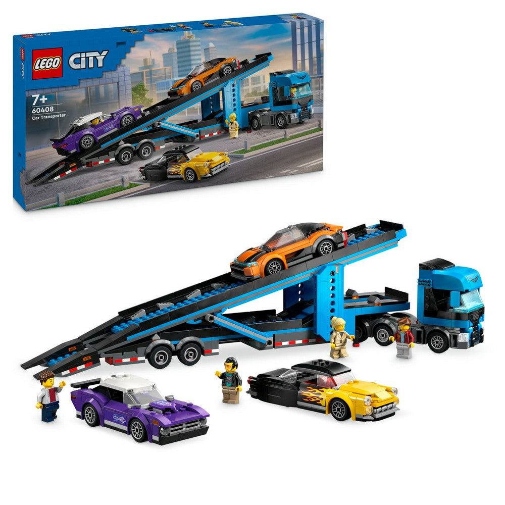 LEGO City Camion transportor de mașini sport 60408