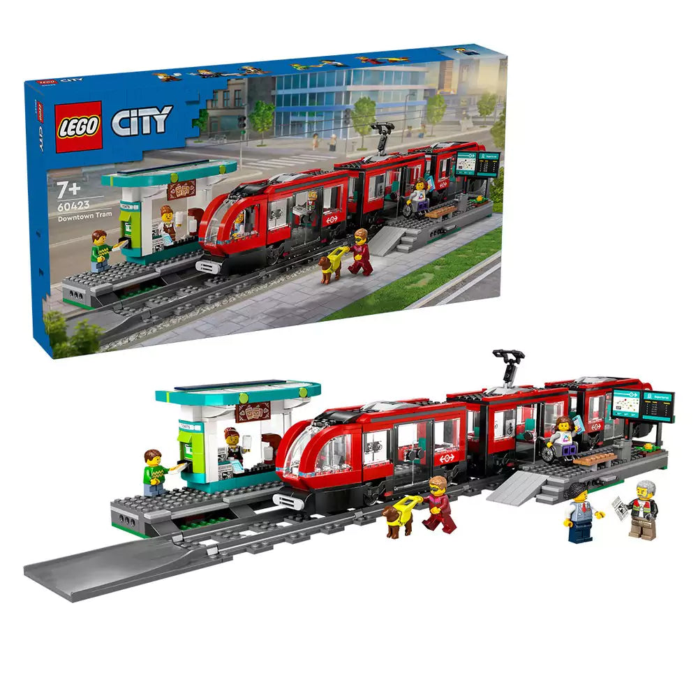 LEGO City Stație și tramvai în centrul orașului 60423