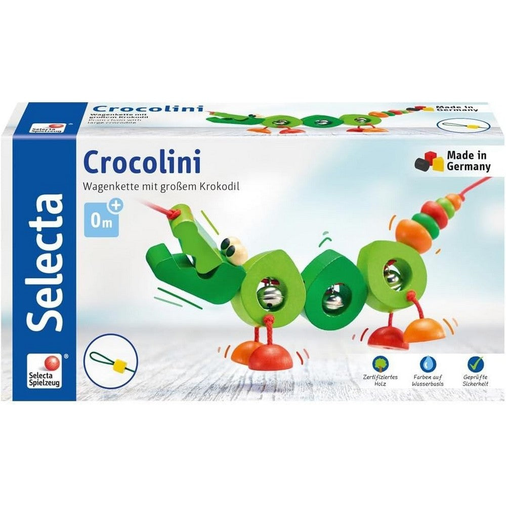 Selecta - Crocolini - lănțișor cu figurină pentru cărucior prefata cutie