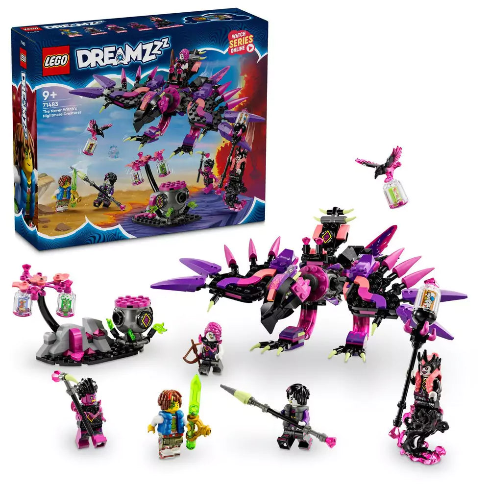 LEGO DREAMZzz Creaturile de coșmar ale vrăjitoarei din Never 71483