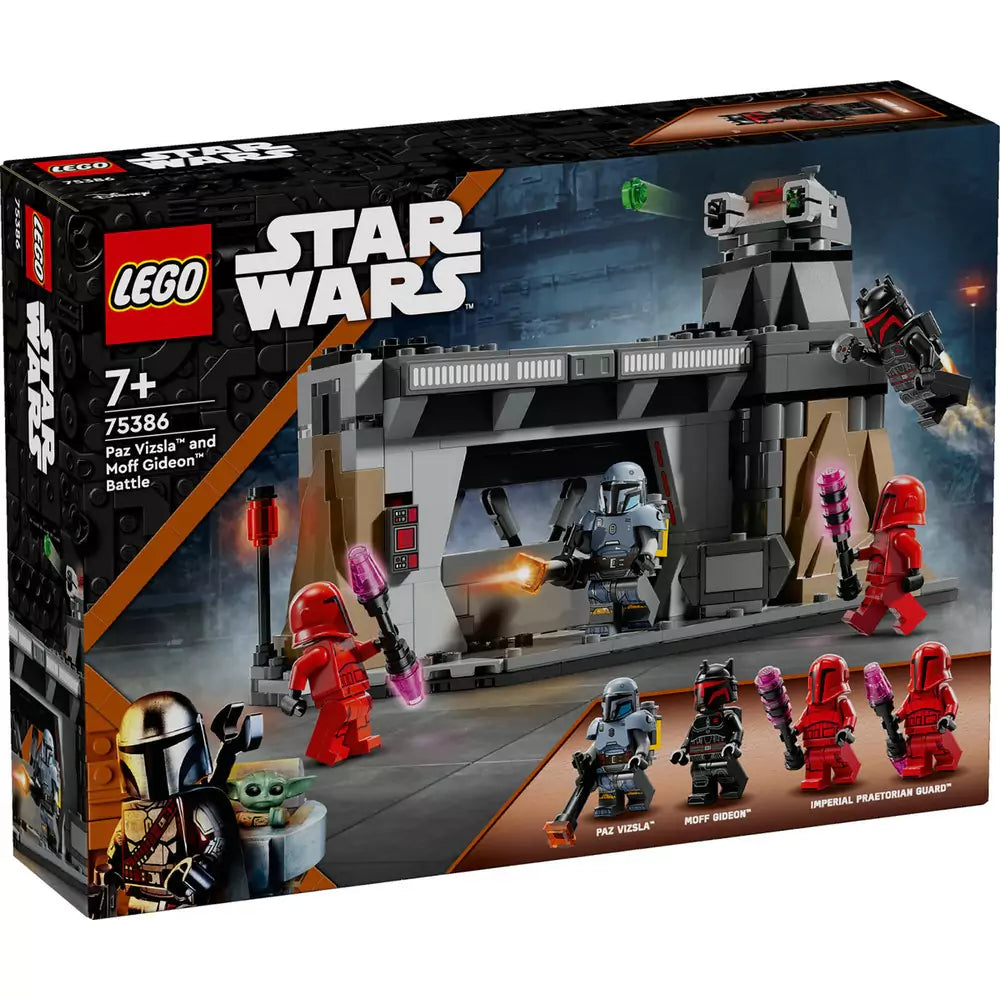 LEGO Star Wars Lupta dintre Paz Vizsla™ și Moff Gideon™ 75386 289 piese