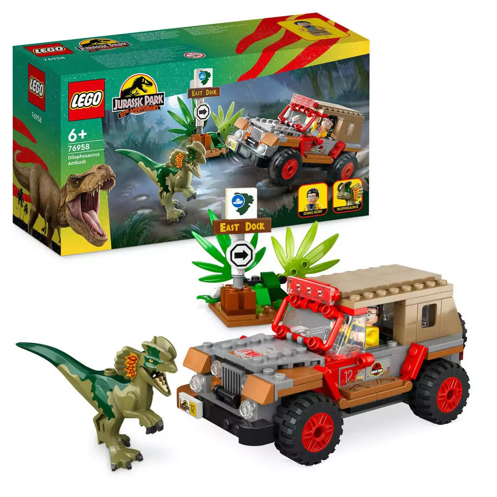 LEGO Jurassic World Ambuscadă asupra unui Dilophosaurus76958