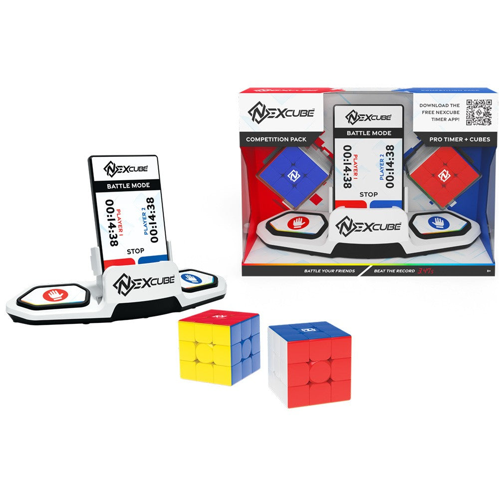 Moyu - Nexcube Set Competițional cu 2 cuburi 3x3 și timer speedcubing