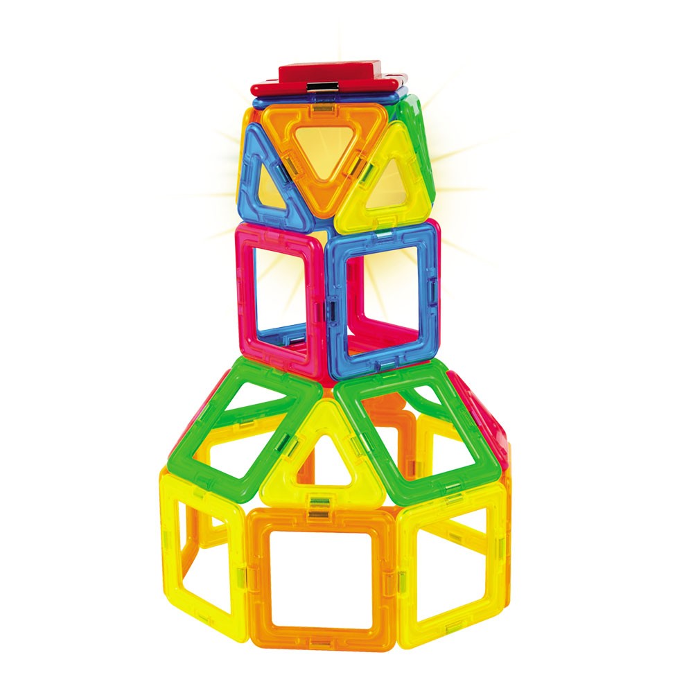 Magformers Neon LED Set - Set cu lumini neon, 31 piese