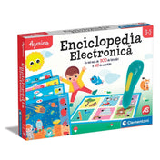 Enciclopedia Electronică interaktív gyerekjáték doboza, oktatókártyákkal és elektronikus tollal, 3–5 éveseknek.