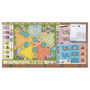 Ark Nova: Zoo Map Pack 1 kiegészítő – Alternatív térképes játéktábla új kihívásokkal és módosított pályaelrendezéssel.