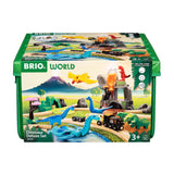 BRIO: Set trenuleț deluxe în lumea dinozaurilor