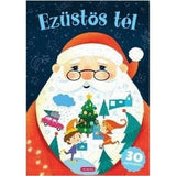 Ezüstös Tél, carte cu autocolante în limba maghiară