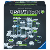 GraviTrax PRO Starter-Set Vertical dobozképe, a függőleges elemekkel építhető golyópálya látványtervével
