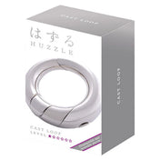 A Huzzle Cast LOOP doboza, rajta a termék képe és nehézségi szint jelölése, japán felirattal.

