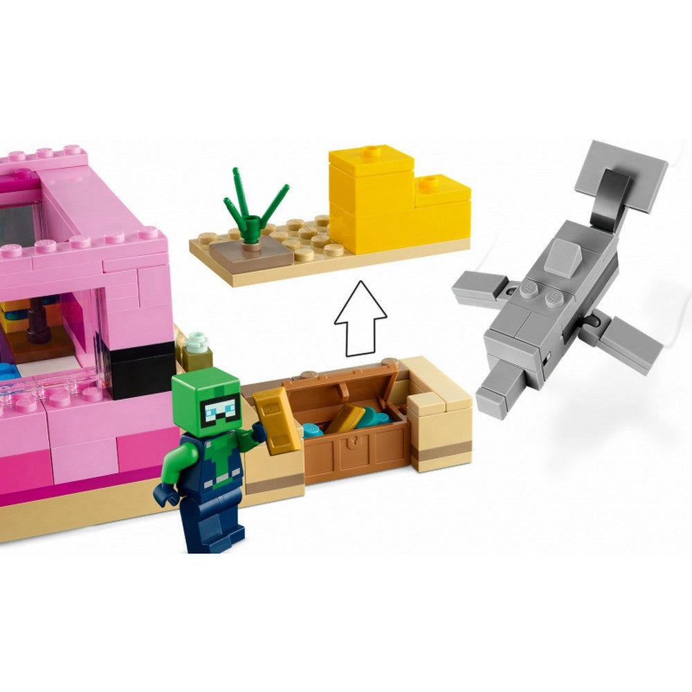 LEGO Minecraft -  Casa Axolotl 21247, 242 piese