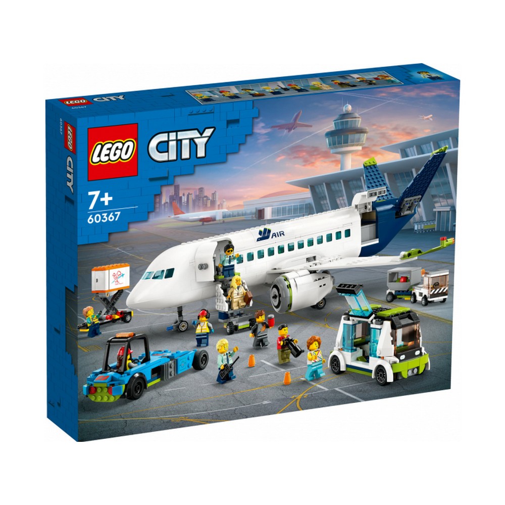 LEGO City -  Avion de pasageri 60367, 913 piese