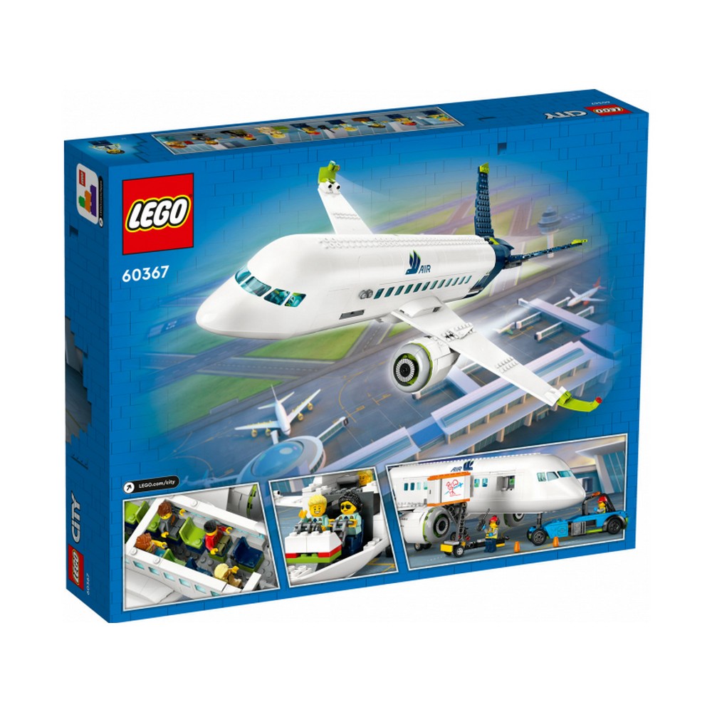 LEGO City -  Avion de pasageri 60367, 913 piese