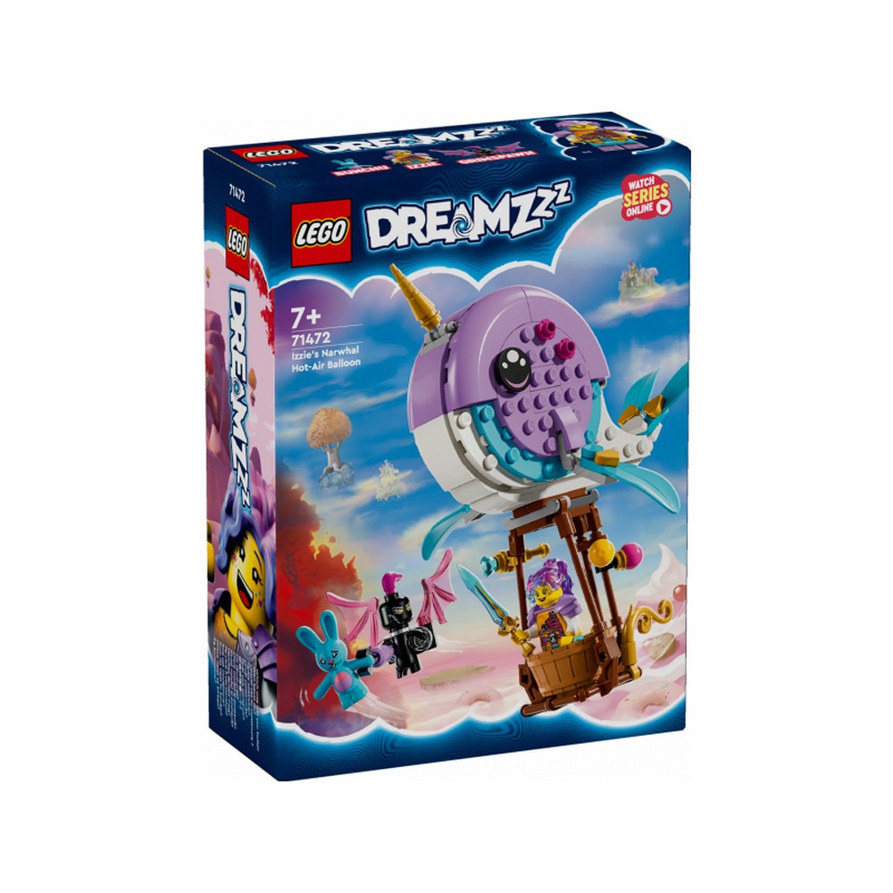 LEGO DREAMZzz -  Balonul cu aer cald in forma de narval 71472, 156 piese