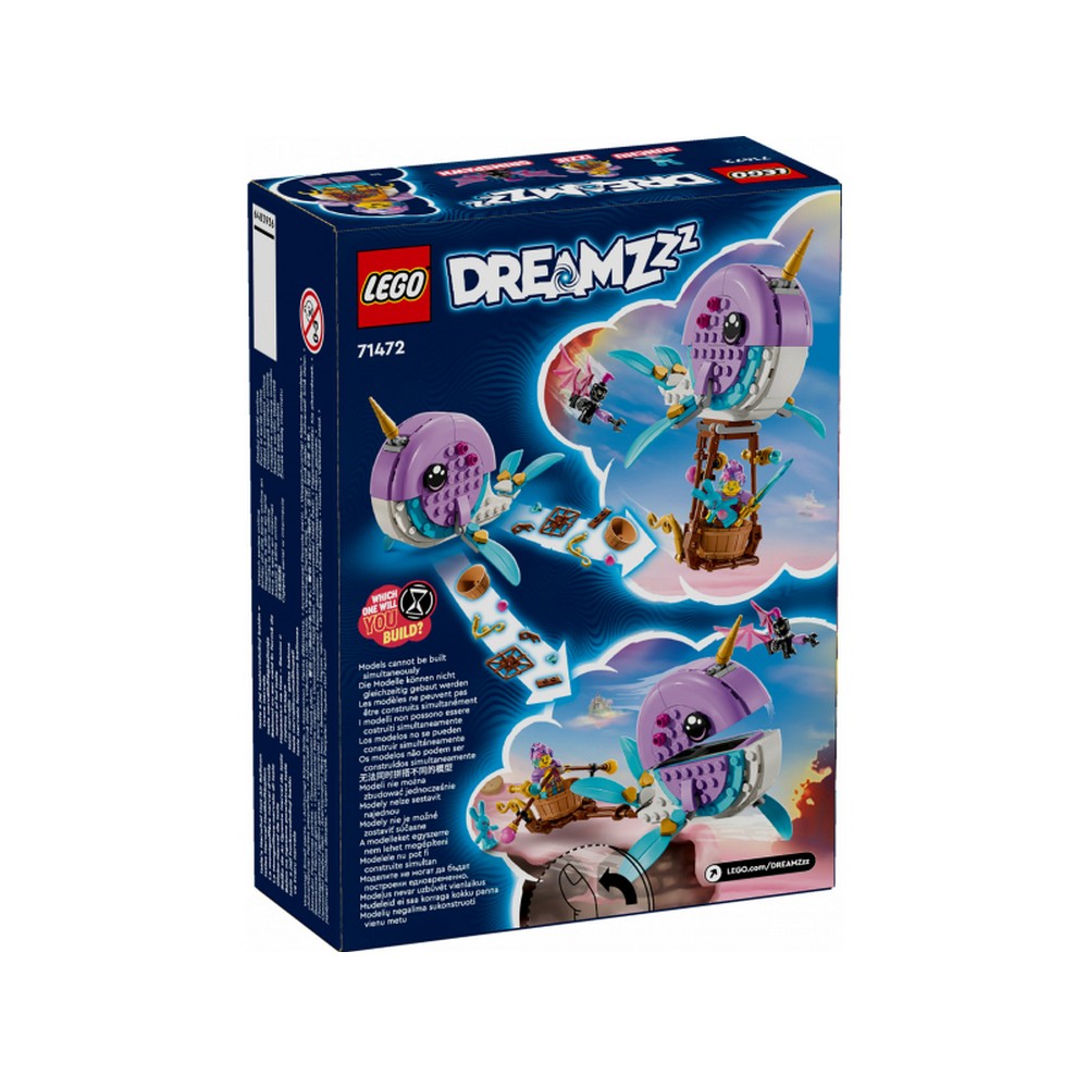 LEGO DREAMZzz -  Balonul cu aer cald in forma de narval 71472, 156 piese