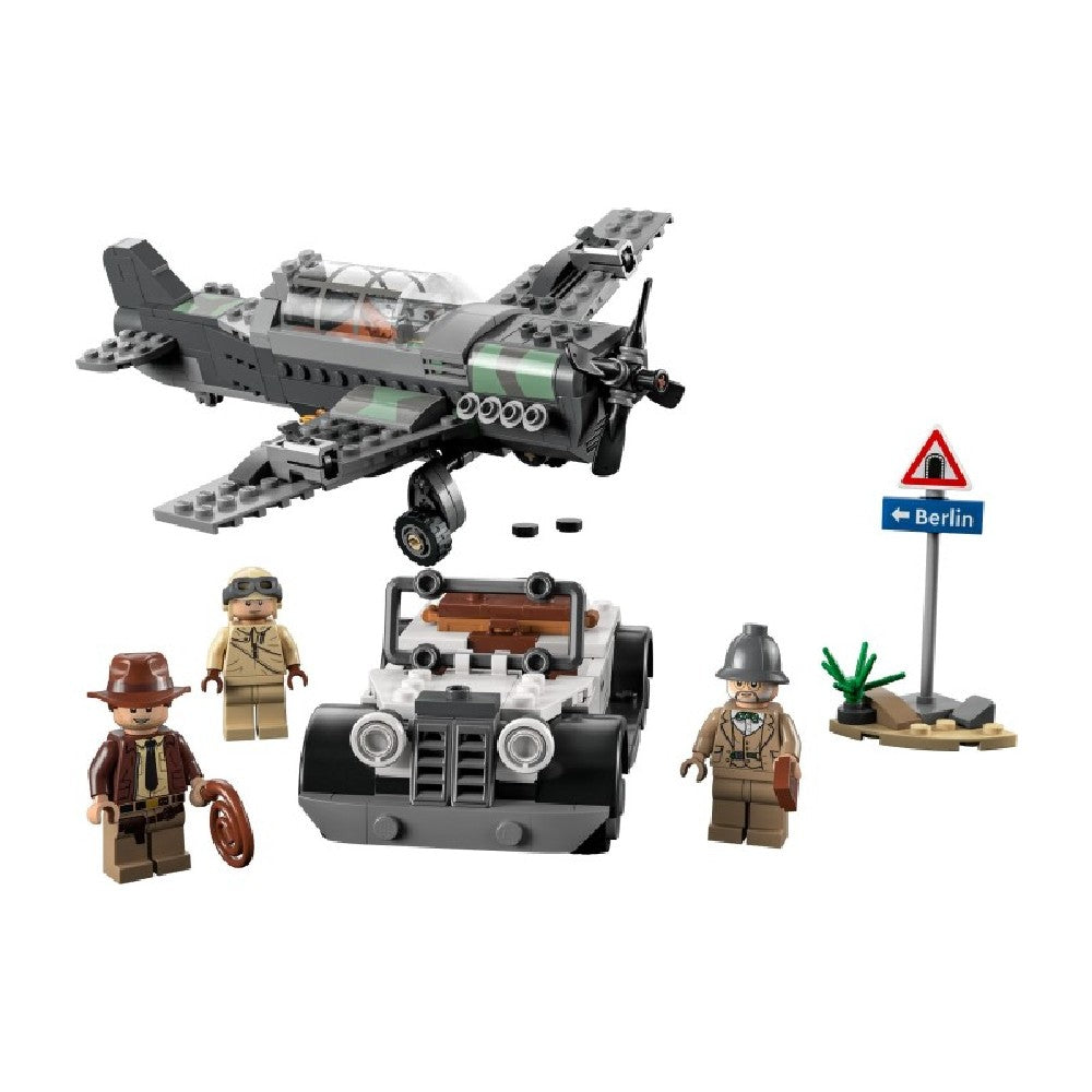 LEGO Indiana Jones -  Urmarire cu avionul de vanatoare 77012, 387 piese