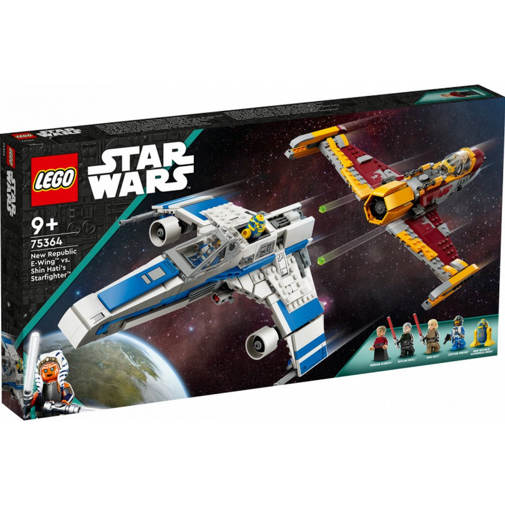 LEGO Star Wars -  E-Wing al Noii Republici vs Starfighter-ul lui Shin Hati 75364, 1056 piese