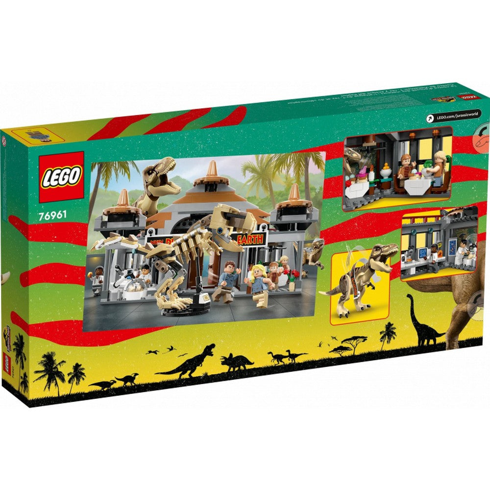 LEGO Jurassic World Centru pentru turiști: T. rex și raptor la atac 76961