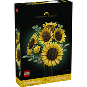 LEGO Botanicals Sunflower Bouquet 11502 készlet dobozának eleje a LEGO napraforgó csokor modell látványos képével.