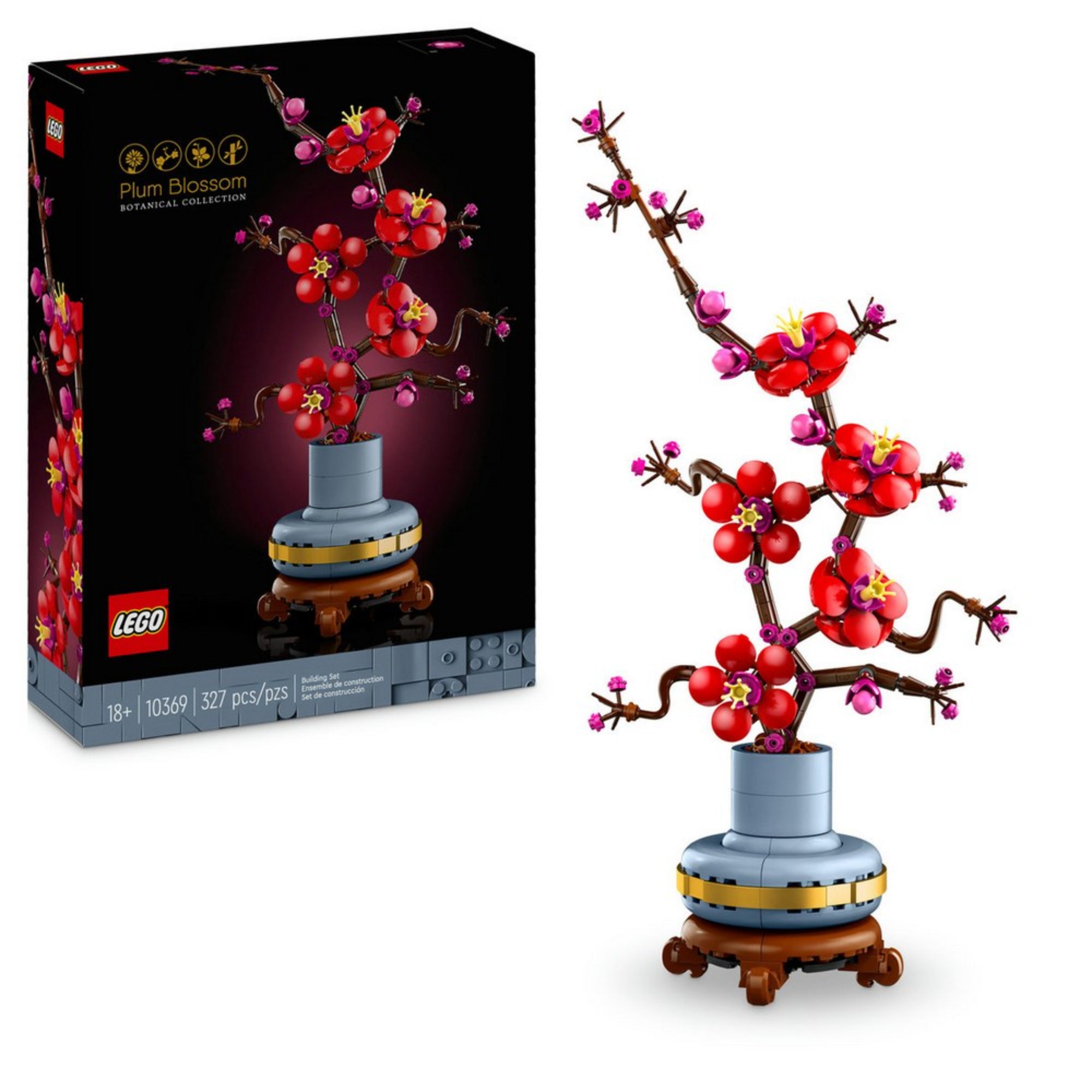 LEGO Botanicals: Flori de prun, 327 piese