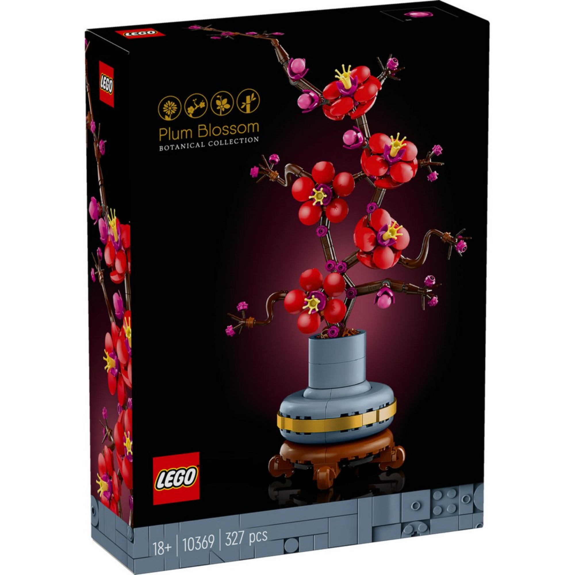 LEGO Botanicals: Flori de prun, 327 piese