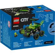 LEGO City Gaming Car (60484) – a doboz hátoldala, az autó részletei és játékfunkciók bemutatása.