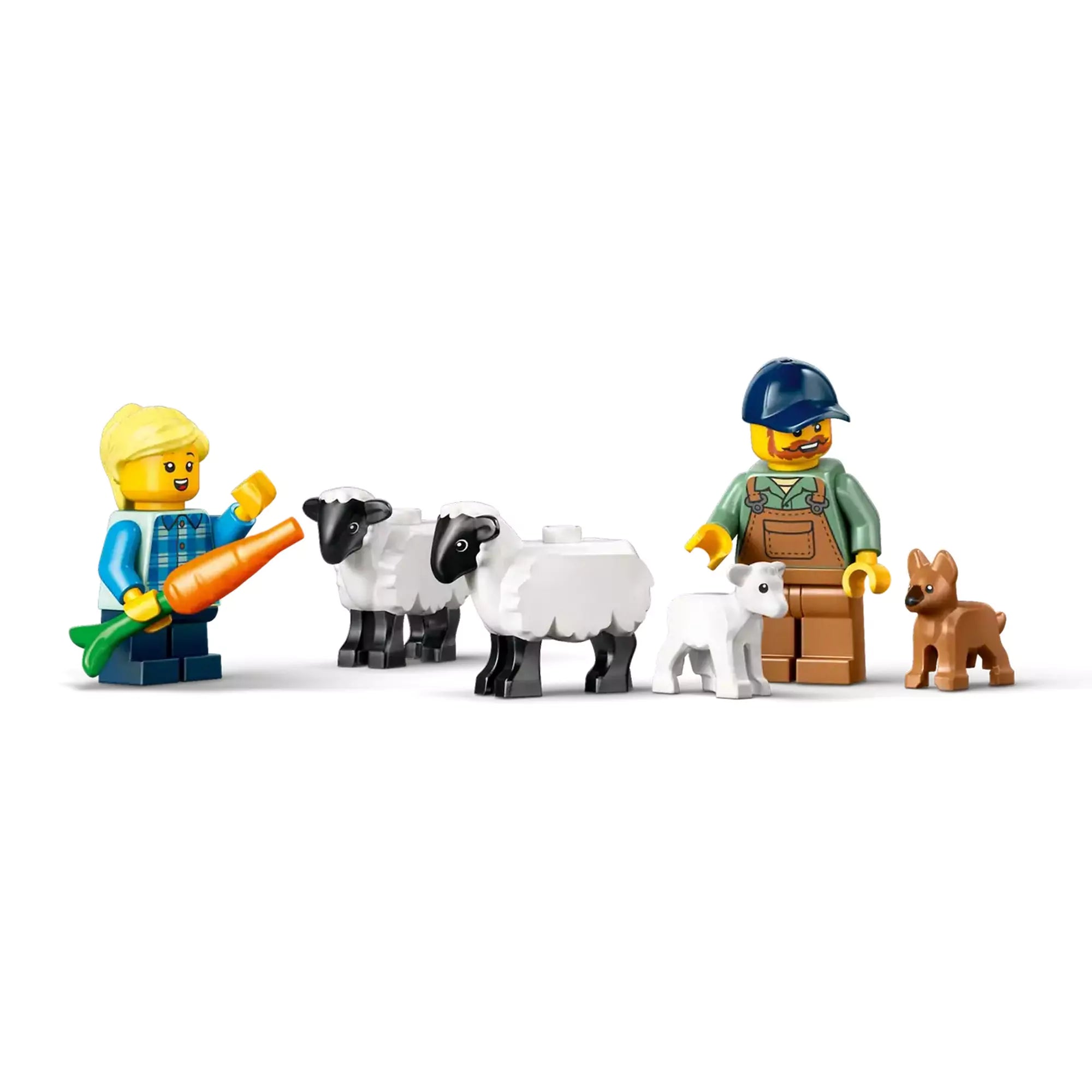 LEGO City Piros traktor, utánfutó és juhok (60461): traktor, utánfutó, farmer és állatfigurák a kreatív és vidám játékhoz.