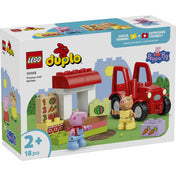 LEGO DUPLO 10468 Tractor and Market dobozkép, piaci standdal, zöldséges kockákkal és piros traktorral.