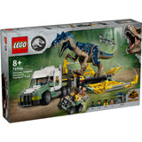 LEGO Jurassic World: Misiunea ”Dinozaur” Camion de transport pentru un Allosaurus 76966, 588 piese