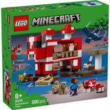 LEGO Minecraft: Casa Mooshroom 21270, 500 piese