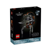 A LEGO Star Wars Droideka (75381) doboza elölről, sötét háttérrel és a készlet fő elemével, a Droideka modellel a középpontban. A bal alsó sarokban látható a LEGO és Star Wars logó, valamint a darabszám: 583.