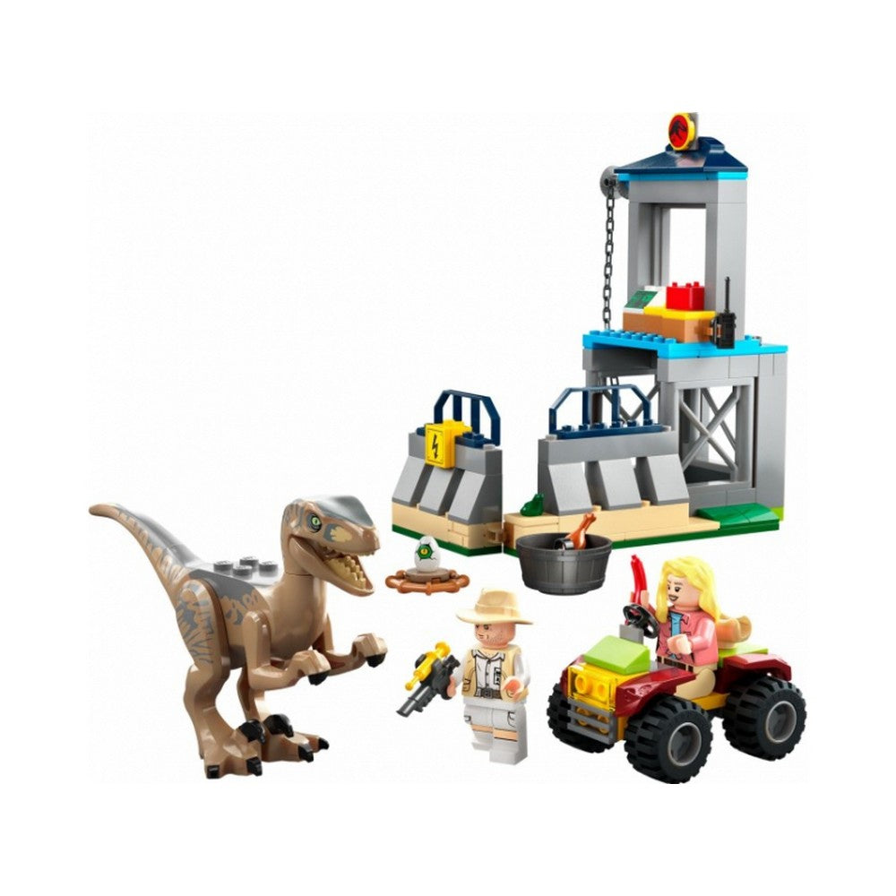 LEGO Jurassic World -  Evadarea dinozaurului Velociraptor 76957, 137 piese