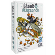 A Lázadó hercegnők társasjáték doboza, melyen három karakteres, modern hercegnő látható: egyikük harcos pózban, másik alvó helyzetben, a háttérben meseelemekkel.
