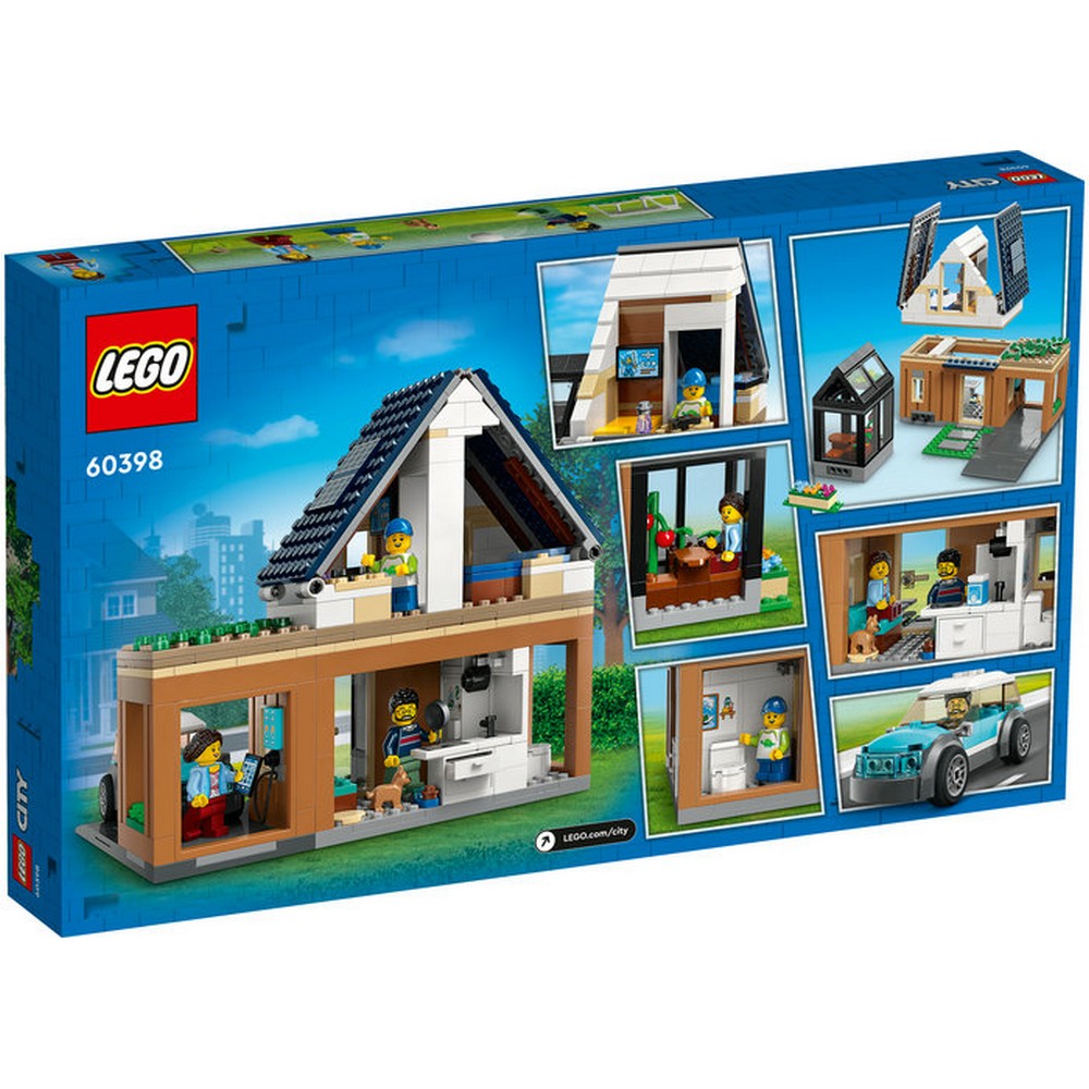 LEGO City -  Casa familiei si masina electrica 60398, 462 piese