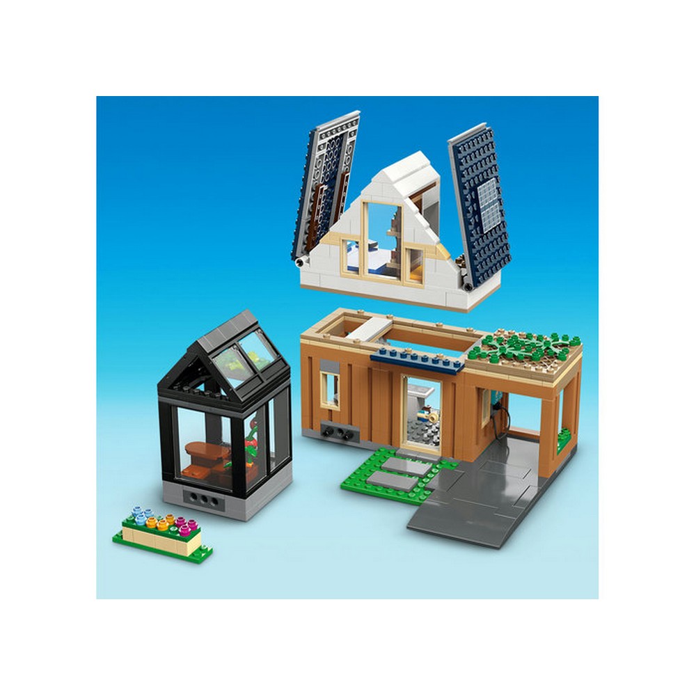 LEGO City -  Casa familiei si masina electrica 60398, 462 piese