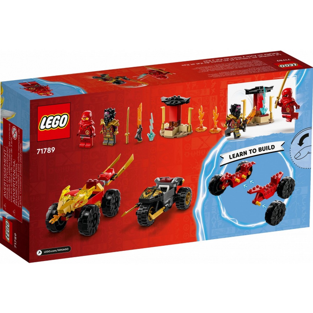 LEGO Ninjago -  Masina lui Kai si motocicleta lui Ras 71789, 103 piese