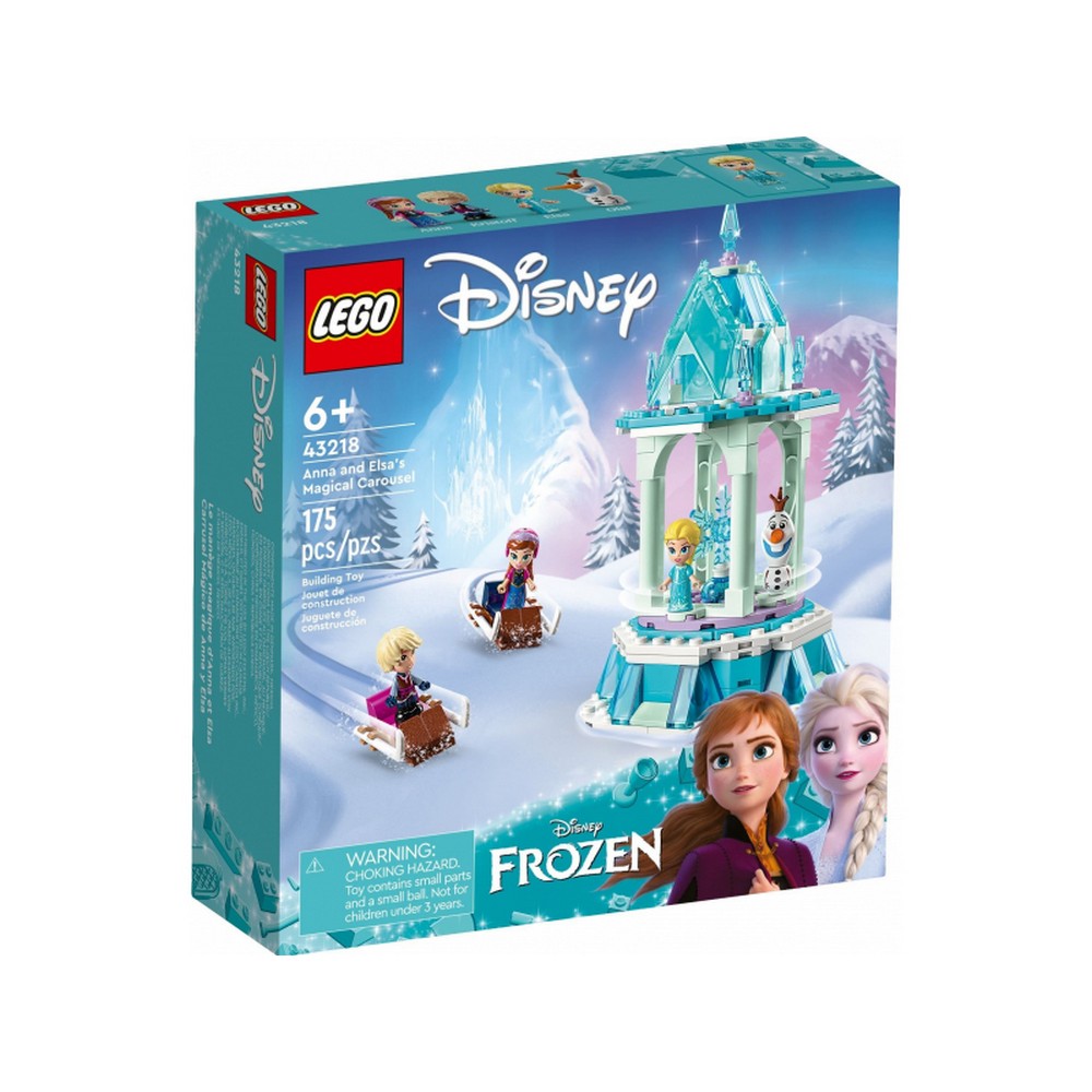 LEGO Disney -  Caruselul Magic al Annei si al Elsei 43218, 175 piese