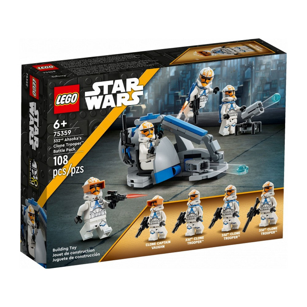 LEGO Star Wars -  Pachet de lupta Clone Trooper al lui Ahsoka din Compania 332 75359, 108 piese