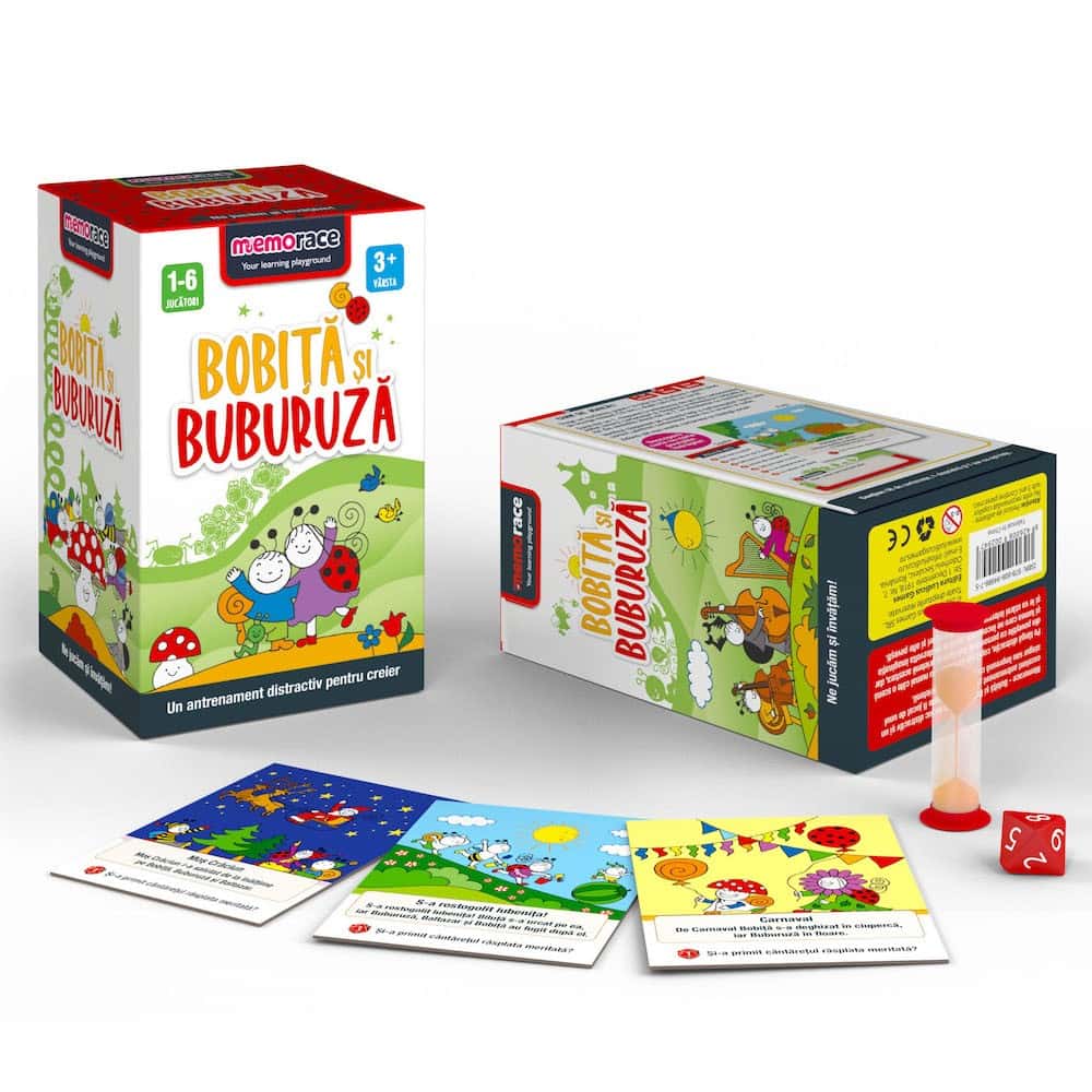 MemoRace - Bobiță și Buburuză joc de societate în limba română