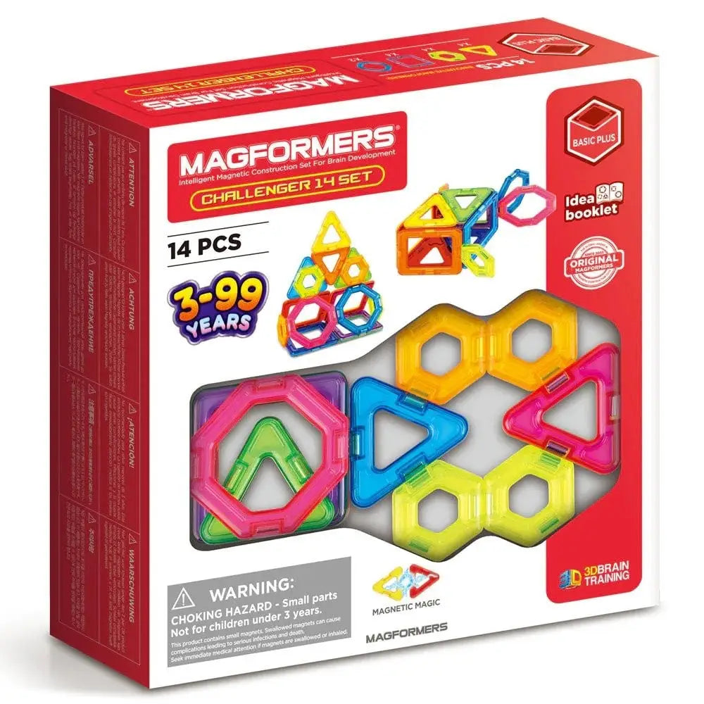 Magformers - Joc magnetic de construcție, 14 piese, noi provocări