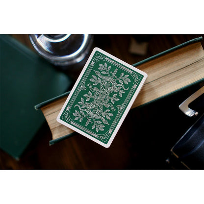 Monarchs, Theory11 Playing Cards - Green - spatele cartilor