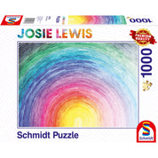 Ez a kép a Schmidt Puzzle prémium minőségű, 1000 darabos kirakóját ábrázolja, amelyet Josie Lewis színpompás, koncentrikus körökből álló "Rising Rainbow" mintája díszít. A vibráló szivárványszínek és a különleges, kézzel festett hatás egy igazi kihívást jelentő, mégis relaxáló élményt ígér minden puzzle-rajongónak.