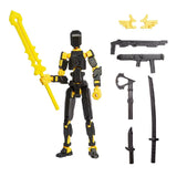 3D figură robot R13 - Negru - Galben