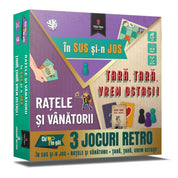 RAȚELE ȘI VÂNĂTORII • ȚARĂ, ȚARĂ, VREM OSTAȘI! • ÎN SUS ȘI-N JOS joc de societate în limba română