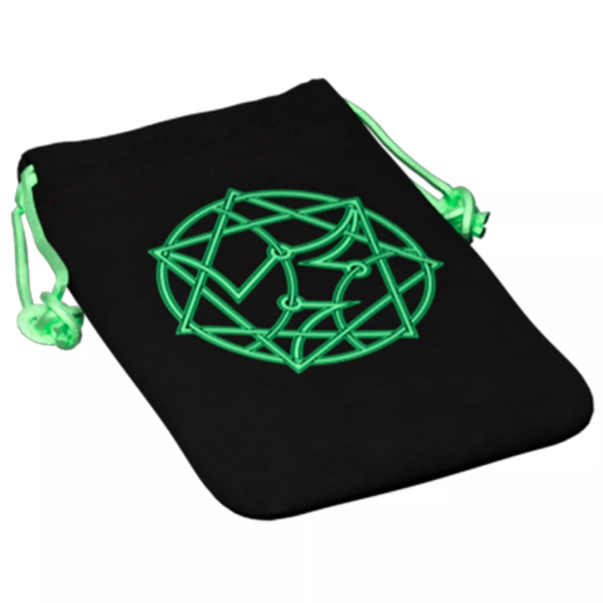 Rettegés Arkhamban: Lovecraft Levél kártyatartó tasak, Cthulhu szimbólummal díszítve, fekete-zöld dizájn