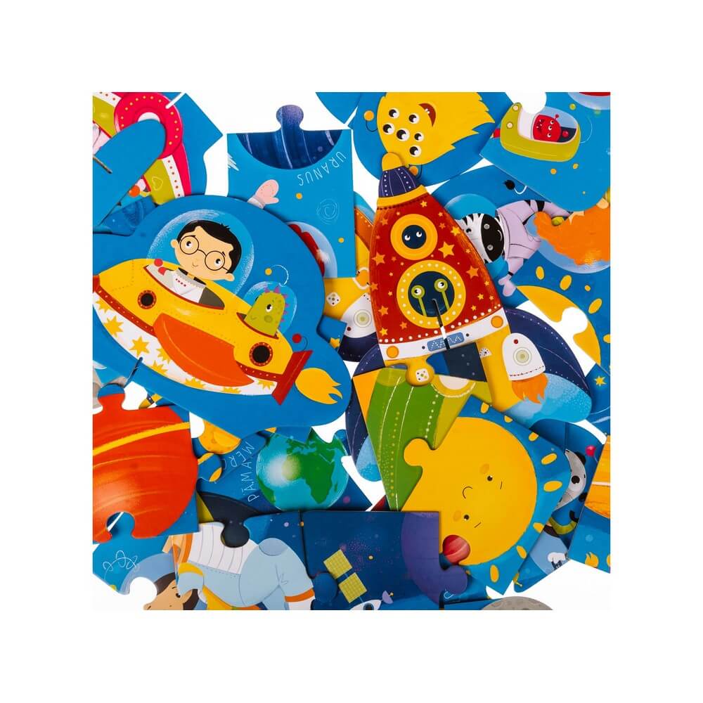 Joc educativ - Puzzle Spațiul cosmic, 20 de piese