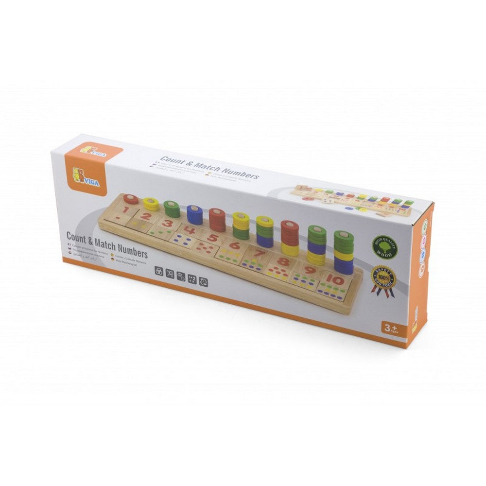 Numără și asociază Viga Toys