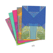 Djeco Origami Szárnyaló madarak készlet mintás hajtogatópapírokkal, 11 darab előre jelölt ívvel.