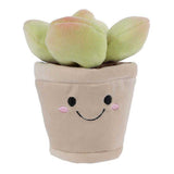 Suculentă în ghiveci: Figurină de pluș verde, 13 cm